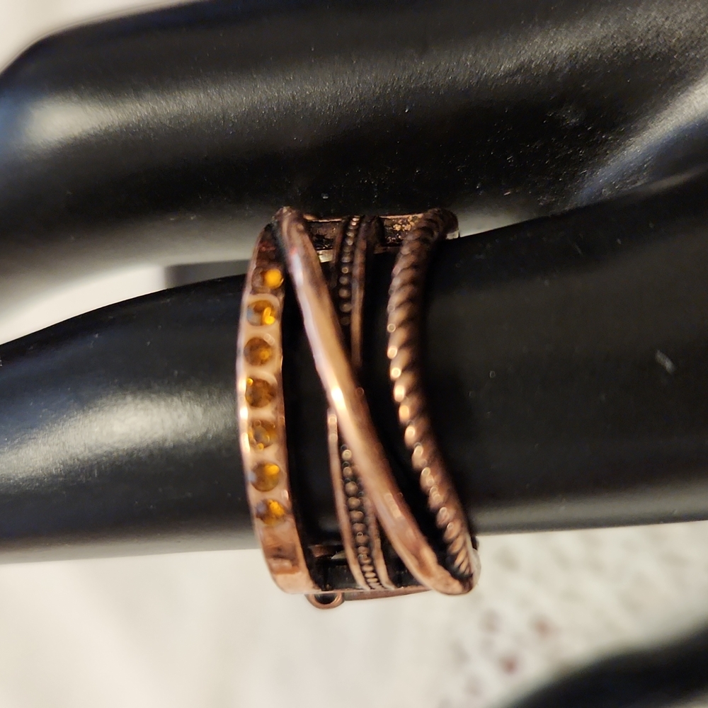 Copper Color Stretch Ring - 223